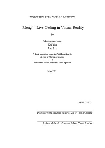 “Meng” - Live Coding in Virtual Reality thumbnail